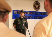 Apel Pagi Biro Infohan, Karo Infohan Tekankan Disiplin dan Peningkatan Kinerja